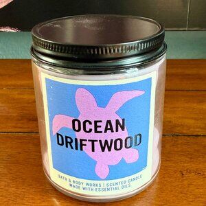 NEW OCEAN DRIFTWOOD Single Wick Candle  Bath & Body Works 7oz